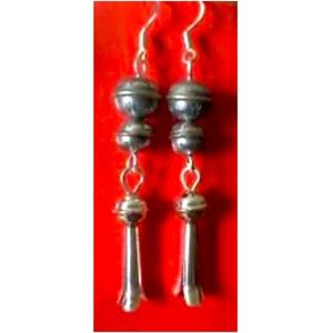 STERLING SILVER SQUASH BLOSSOM EARRINGS